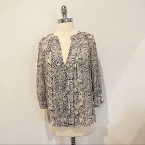 Joie Leopard silk blouse